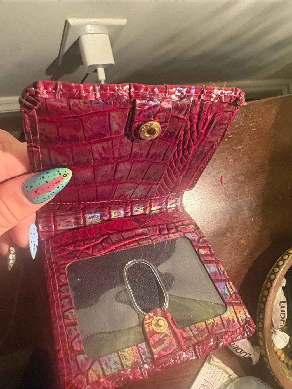 Brahmin compact croc